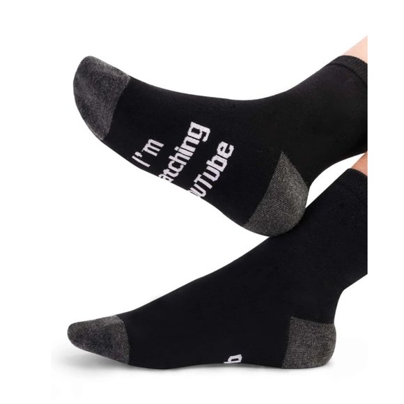 I'm Watching Youtube Do Not Disturb Socks - Picture 3 of 5